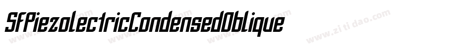 SfPiezolectricCondensedOblique-MLBn字体转换