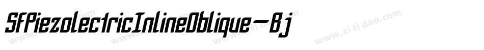 SfPiezolectricInlineOblique-Bjd8字体转换