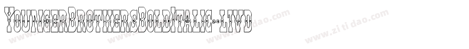 YoungerBrothersBoldItalic-l1vd字体转换 YoungerBrothersBoldItalic-l1vd字体转换