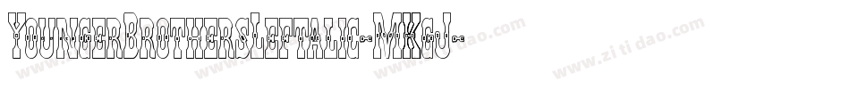 YoungerBrothersLeftalic-MKgJ字体转换