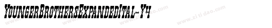 YoungerBrothersExpandedItal-Y4pO字体转换