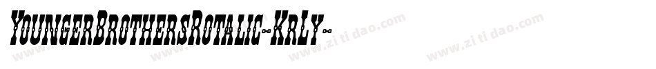 YoungerBrothersRotalic-KrLy字体转换