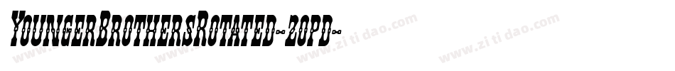 YoungerBrothersRotated-2opd字体转换