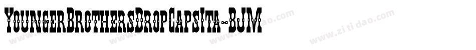 YoungerBrothersDropCapsIta-BJMd字体转换 YoungerBrothersDropCapsIta-BJMd字体转换