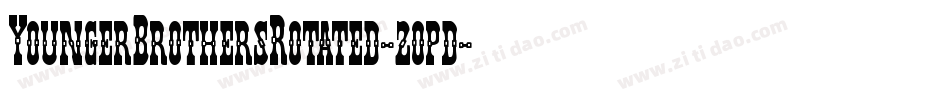 YoungerBrothersRotated-2opd字体转换