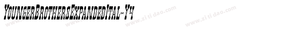 YoungerBrothersExpandedItal-Y4pO字体转换