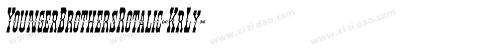 YoungerBrothersRotalic-KrLy字体转换