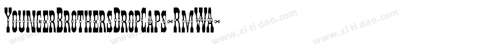 YoungerBrothersDropCaps-RmWA字体转换