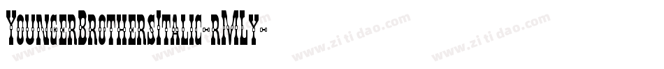 YoungerBrothersItalic-rMLy字体转换
