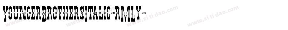 YoungerBrothersItalic-rMLy字体转换