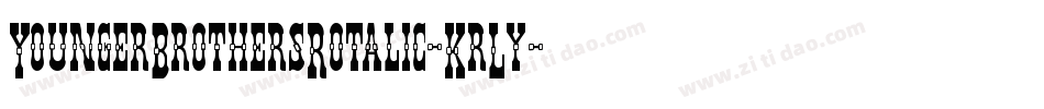 YoungerBrothersRotalic-KrLy字体转换