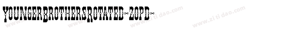 YoungerBrothersRotated-2opd字体转换