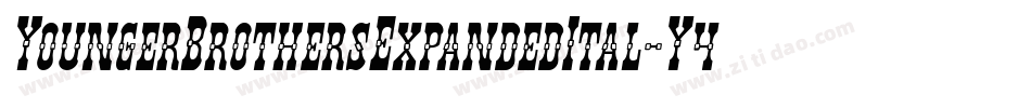 YoungerBrothersExpandedItal-Y4pO字体转换