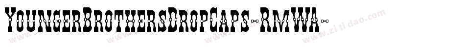 YoungerBrothersDropCaps-RmWA字体转换