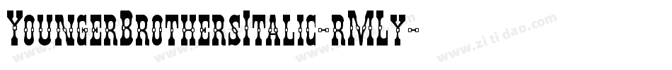 YoungerBrothersItalic-rMLy字体转换