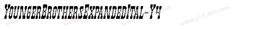 YoungerBrothersExpandedItal-Y4pO字体转换