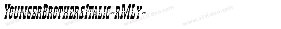 YoungerBrothersItalic-rMLy字体转换