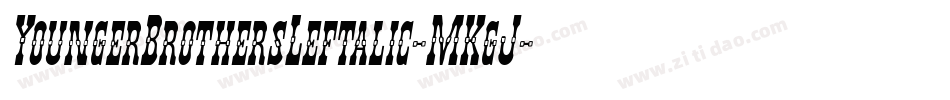 YoungerBrothersLeftalic-MKgJ字体转换