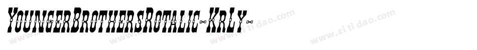 YoungerBrothersRotalic-KrLy字体转换