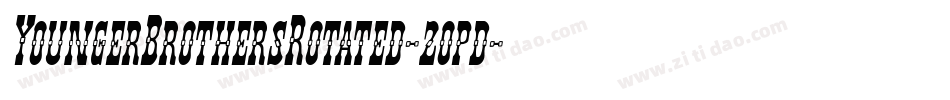 YoungerBrothersRotated-2opd字体转换