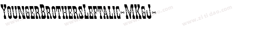 YoungerBrothersLeftalic-MKgJ字体转换