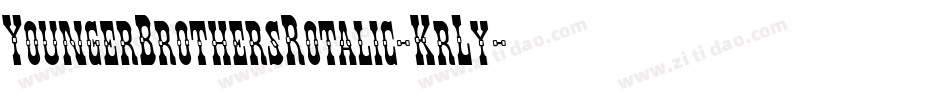 YoungerBrothersRotalic-KrLy字体转换