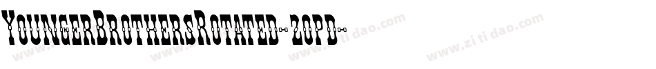 YoungerBrothersRotated-2opd字体转换