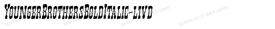 YoungerBrothersBoldItalic-l1vd字体转换 YoungerBrothersBoldItalic-l1vd字体转换