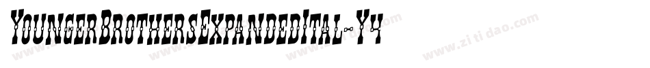 YoungerBrothersExpandedItal-Y4pO字体转换