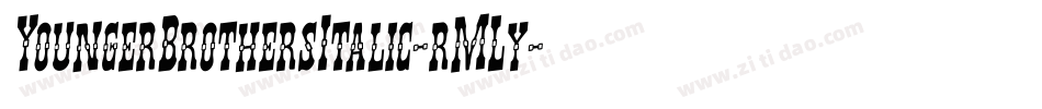 YoungerBrothersItalic-rMLy字体转换