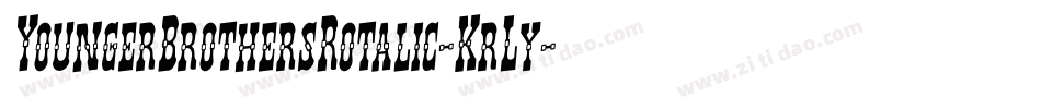 YoungerBrothersRotalic-KrLy字体转换
