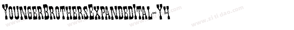 YoungerBrothersExpandedItal-Y4pO字体转换