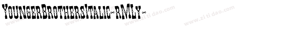 YoungerBrothersItalic-rMLy字体转换