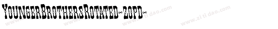 YoungerBrothersRotated-2opd字体转换