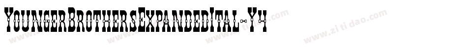 YoungerBrothersExpandedItal-Y4pO字体转换