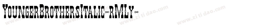 YoungerBrothersItalic-rMLy字体转换