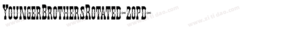 YoungerBrothersRotated-2opd字体转换
