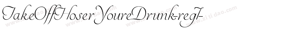 TakeOffHoserYoureDrunk-reg7字体转换