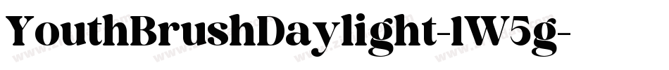 YouthBrushDaylight-1W5g字体转换