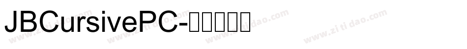 JBCursivePC字体转换