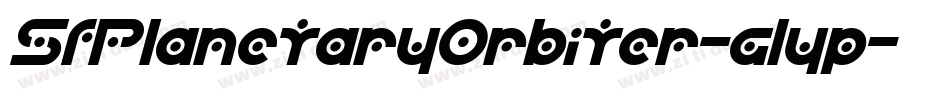 SfPlanetaryOrbiter-glyp字体转换 SfPlanetaryOrbiter-glyp字体转换