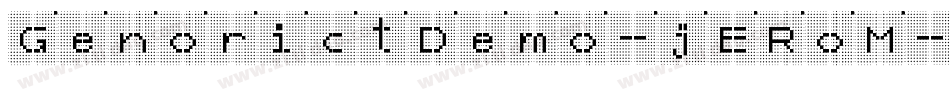 GenorictDemo-jERoM字体转换