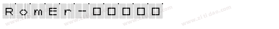RomEr字体转换