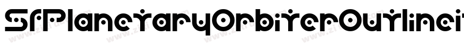 SfPlanetaryOrbiterOutlineItalic-eMjn字体转换