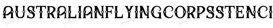 Australianflyingcorpsstencilsc-A4Zp字体转换