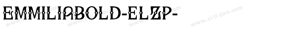 EmmiliaBold-elZp字体转换