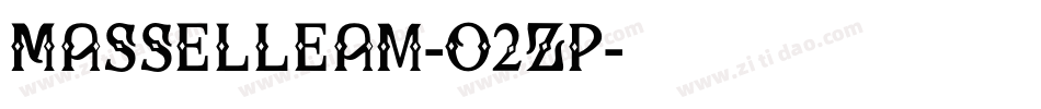 Masselleam-O2Zp字体转换