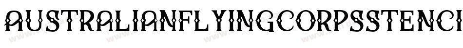Australianflyingcorpsstencilsc-A4Zp字体转换