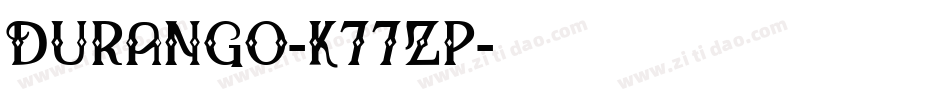 Durango-K77zp字体转换