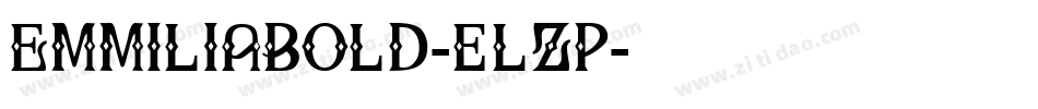 EmmiliaBold-elZp字体转换